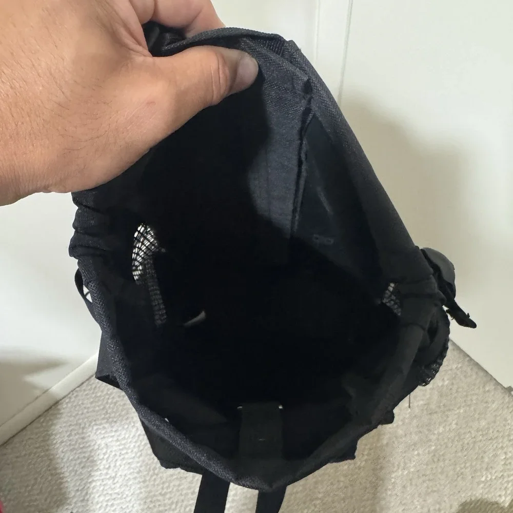Woolala Pet Carrier Black Mesh Backpack for Small and Medium Dogs - Large